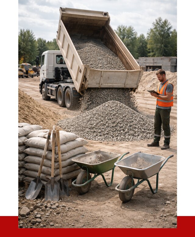 Доставка нерудных материалов в Киселёвске от 1234 руб. | ПРОНЕРУДКис