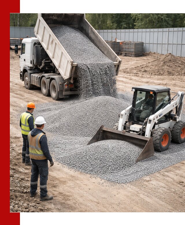 Доставка и продажа гранитного щебня фракции 0-5 в Киселёвске