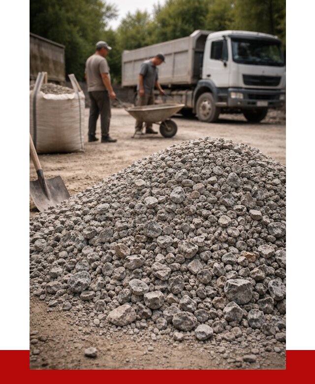 Гранитный щебень фракция 20-40 в Киселёвске от 3290 руб. ПРОНЕРУДКис