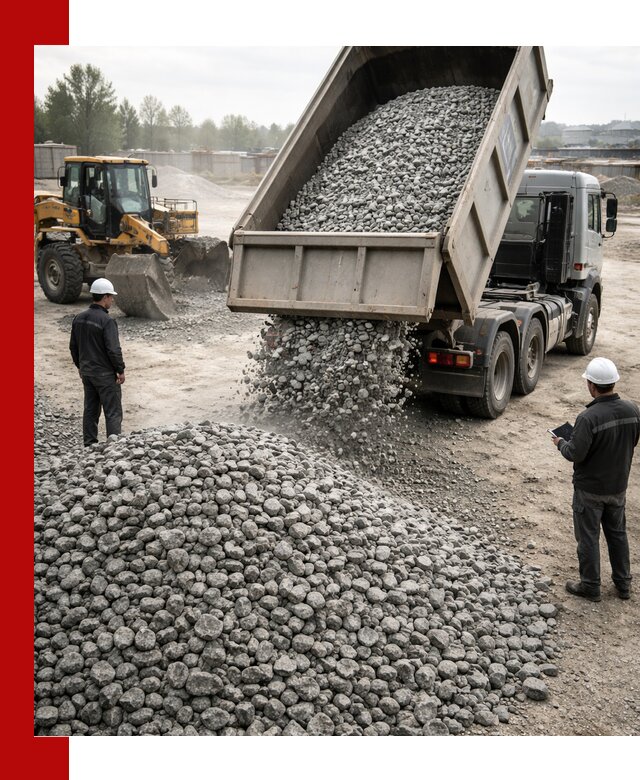 Доставка гранитного щебня фракции 20-40 в Киселёвске