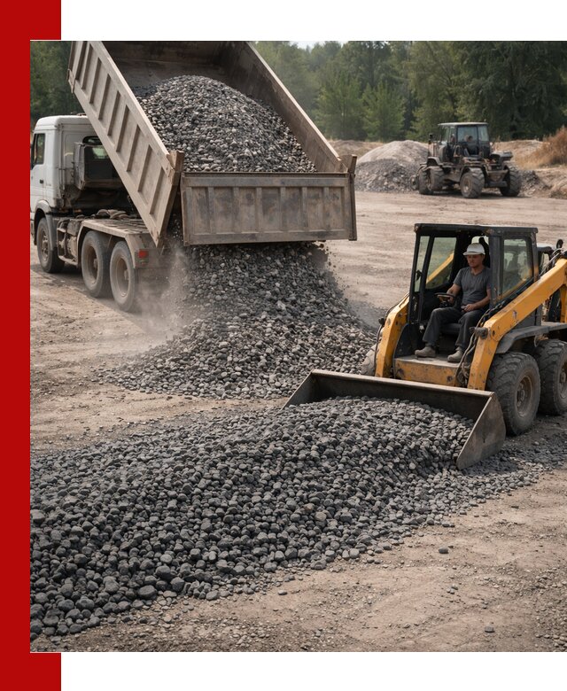 Гранитный щебень фракция 40-70 с доставкой в Киселёвске