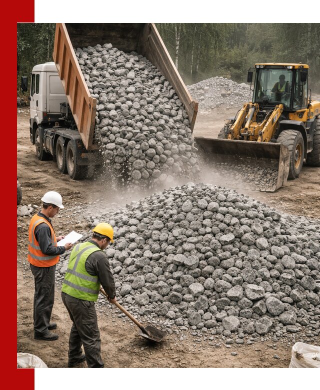 Гранитный щебень фракция 70-150 доставка в Киселёвске