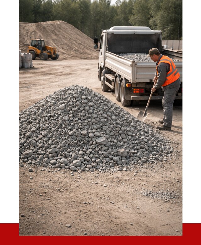 Гравийный щебень фракция 5-10 в Киселёвске от 2262 р. | ПРОНЕРУДКис