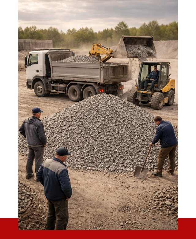 Гравийный щебень фракция 5-20 в Киселёвске от 2467 р. ПРОНЕРУДКис