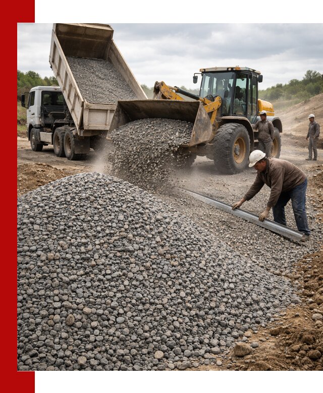 Гравийный щебень фракция 5-20 с доставкой в Киселёвске