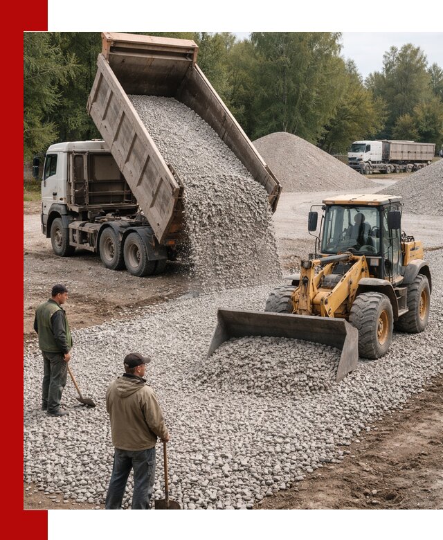 Купить гравийный щебень фракция 20-40 в Киселёвске с доставкой