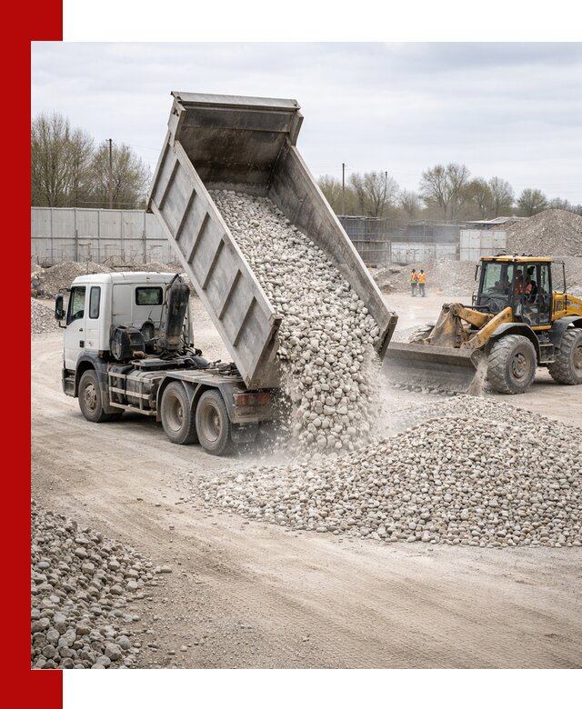 Доставка и продажа известнякового щебня в Киселёвске