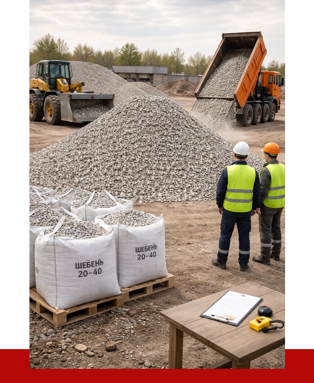 Известняковый щебень 20-40 в Киселёвске от 2159 р. ПРОНЕРУДКис