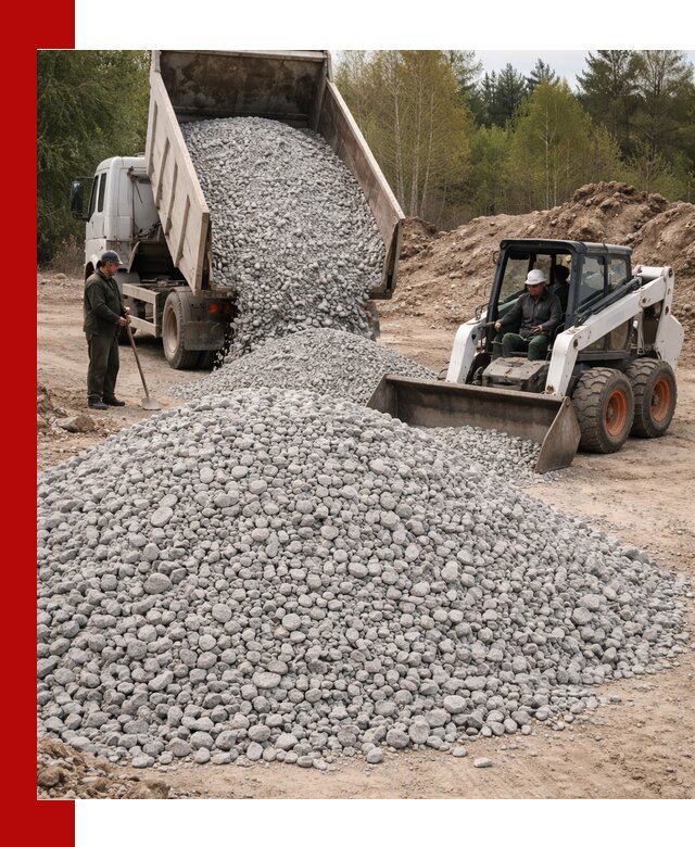 Доставка доломитового щебня в Киселёвске напрямую от карьера