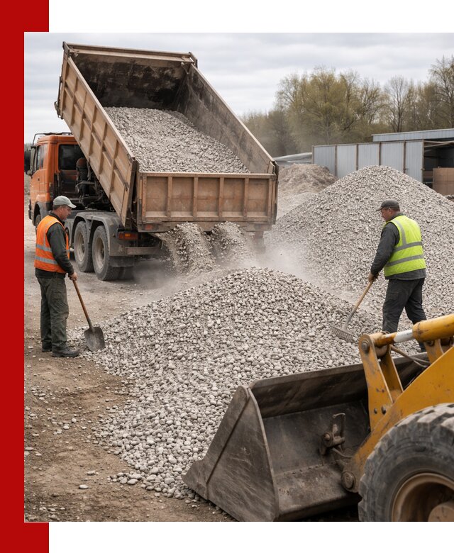 Доломитовый щебень фракции 5-20 с доставкой в Киселёвске