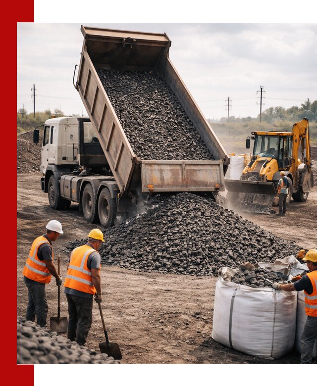 Шлаковый щебень фракция 40-70 с доставкой в Киселёвске