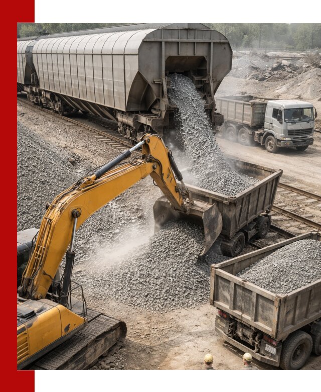 Доставка железнодорожного щебня в Киселёвске крупными партиями быстрого отгруза