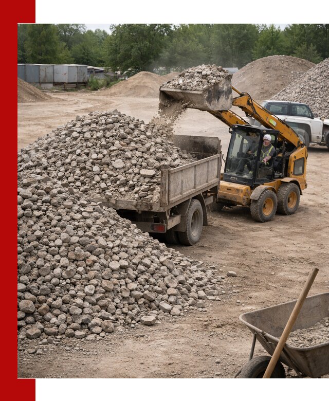 Доставка вторичного щебня в Киселёвске для строительных работ