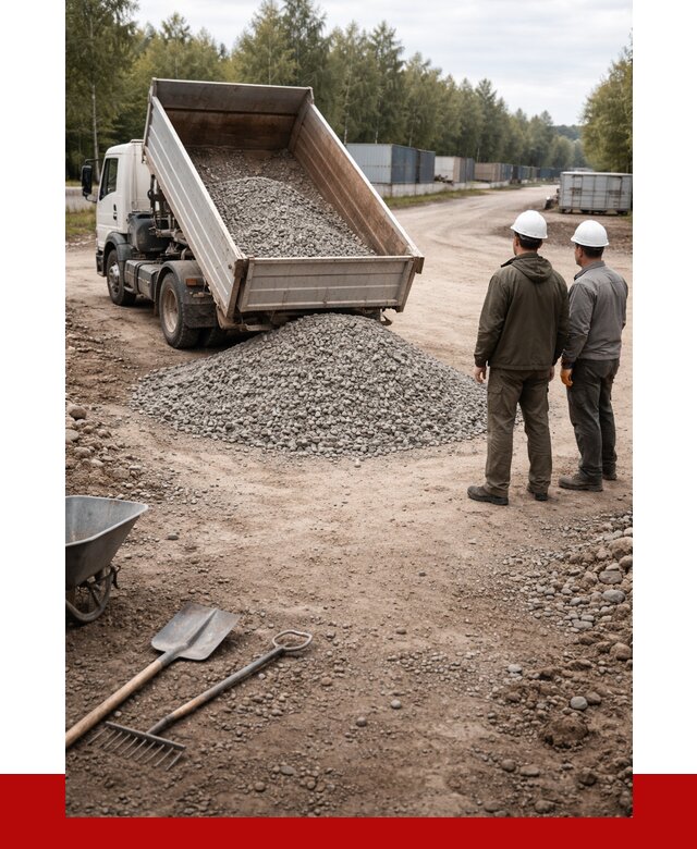 Бетонный щебень фракция 5-20 в Киселёвске от 3290 р., ПРОНЕРУДКис