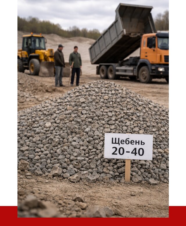 Бетонный щебень фракция 20-40 в Киселёвске от 2519 р. | ПРОНЕРУДКис