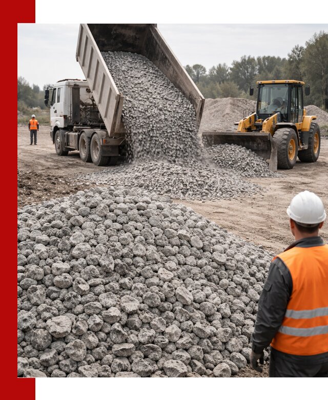 Доставка бетонного щебня фракции 20-40 в Киселёвске