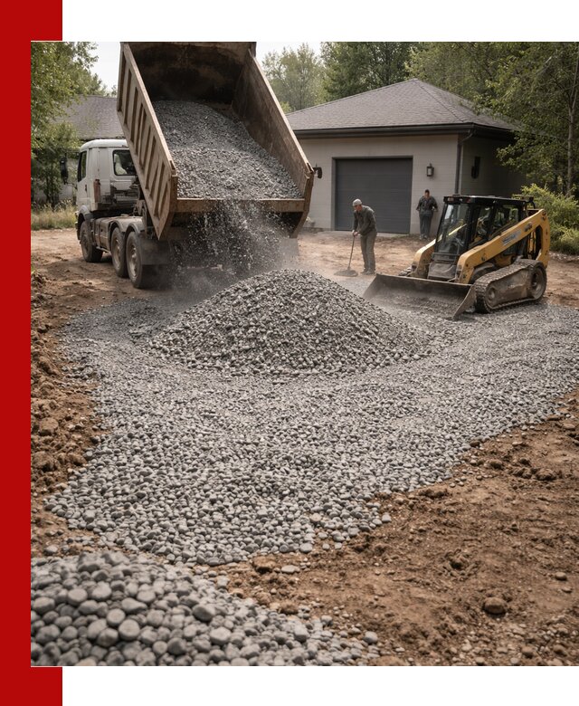 Щебень для парковки в Киселёвске: доставка и укладка качественного материала