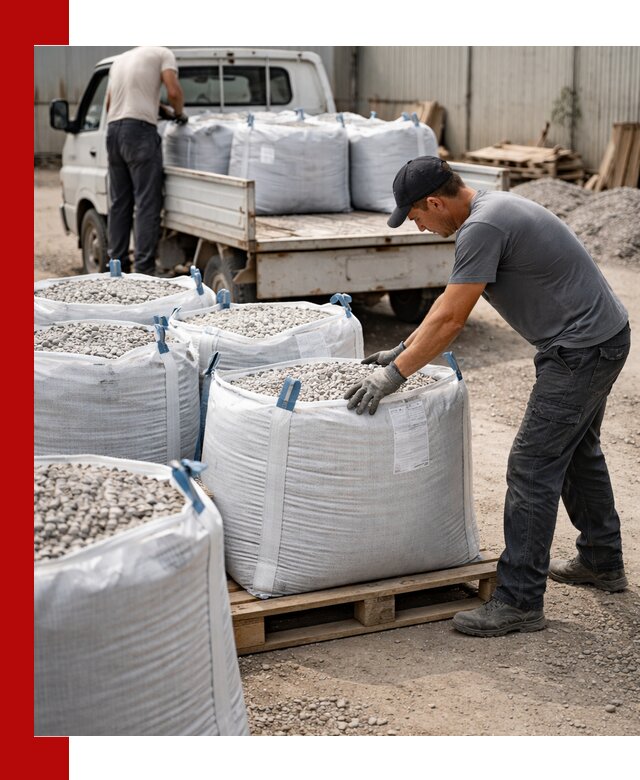Доставка щебня в мешках по выгодным ценам в Киселёвске