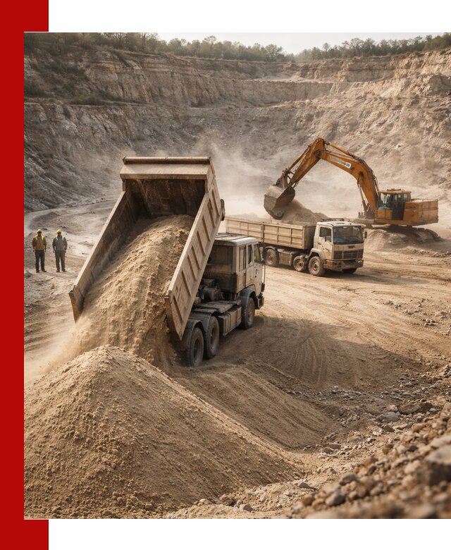 Карьерный песок навалом с доставкой в Киселёвске