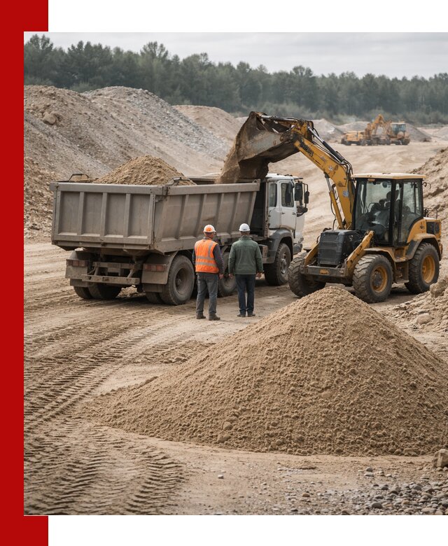 Карьерный среднезернистый песок с доставкой в Киселёвске