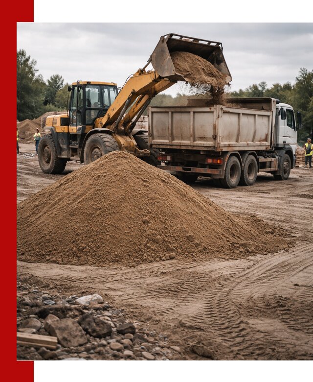 Доставка речного песка навалом в Киселёвске быстро и выгодно
