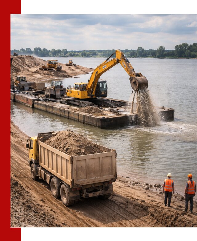 Намывной песок с доставкой в Киселёвске оптом и в розницу