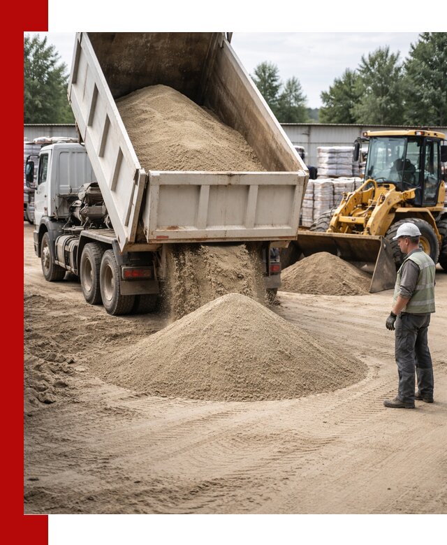 Поставка и доставка песка для бетона в Киселёвске