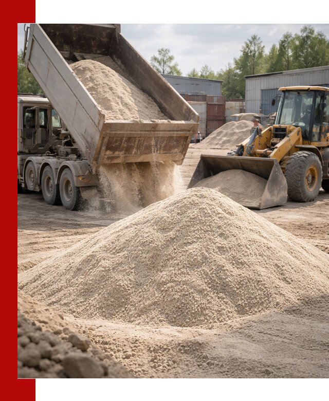 Кварцевый песок с доставкой в Киселёвске для строительных работ