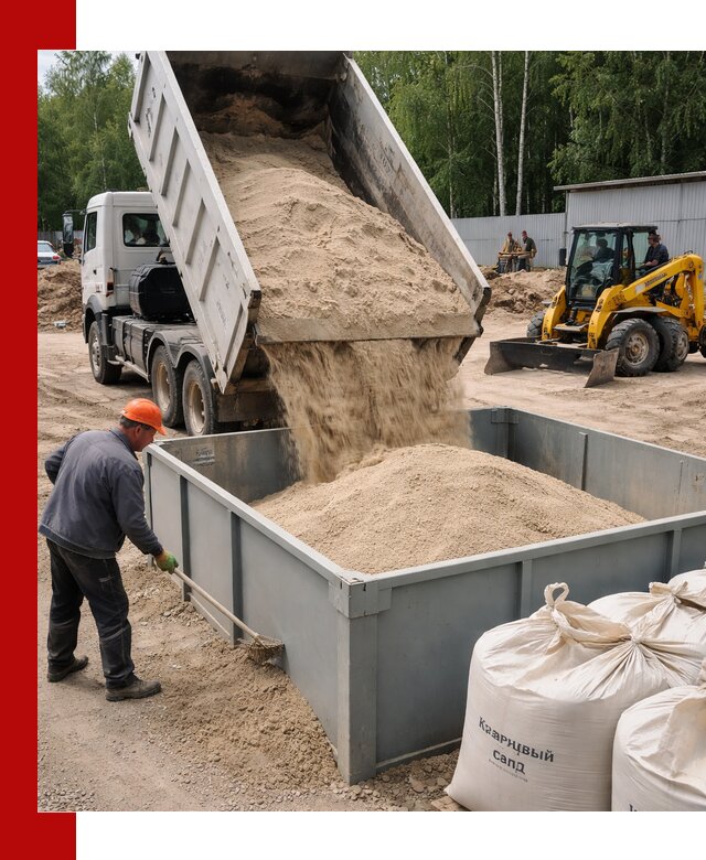 Кварцевый песок для фильтра в Киселёвске — доставка и качество