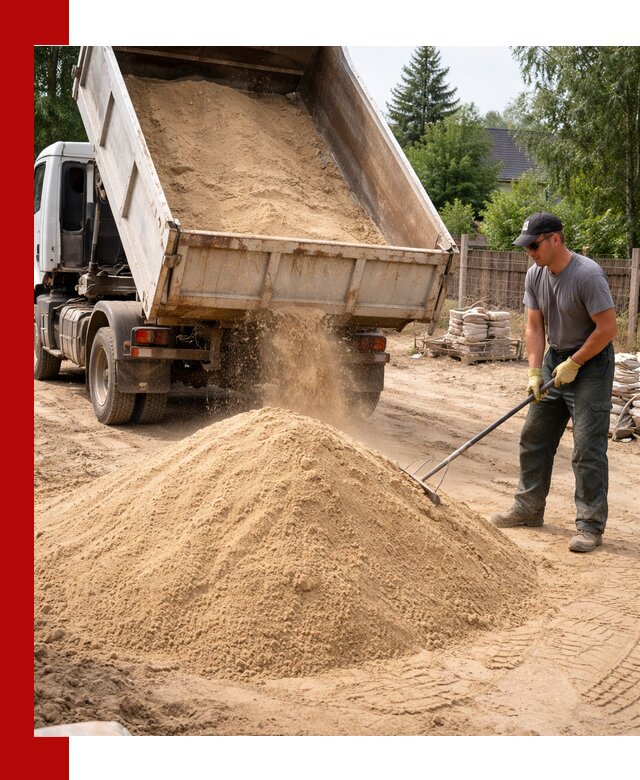 Доставка сухого песка самосвалами в Киселёвске
