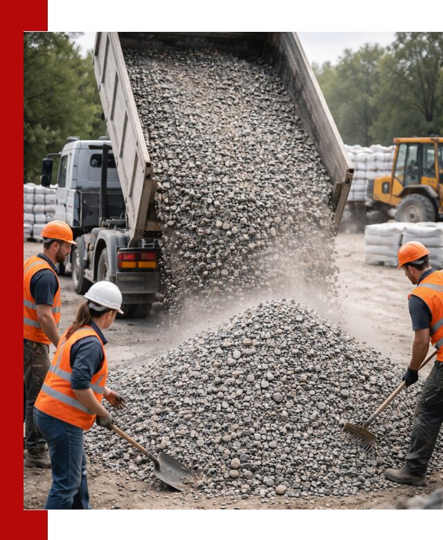 Доставка гравия и камня в Киселёвске оптом и в розницу