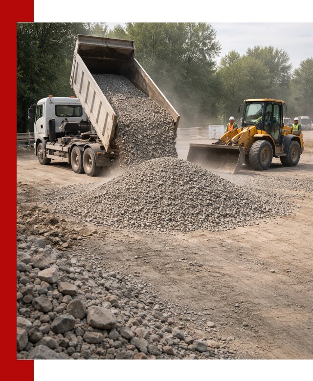 Гравий фракция 5–20 доставка в Киселёвске оптом и в розницу