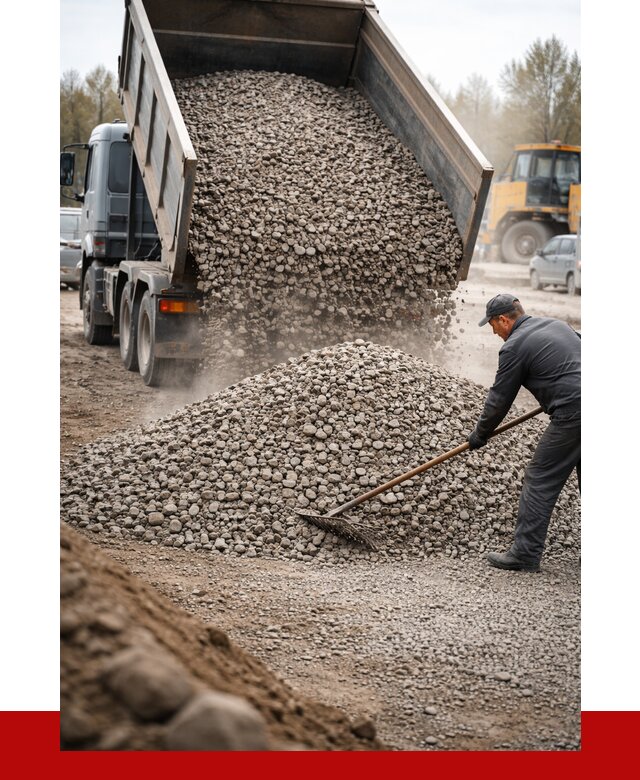 Гравий фракция 20-40 в Киселёвске от 2570 р. доставка | ПРОНЕРУДКис