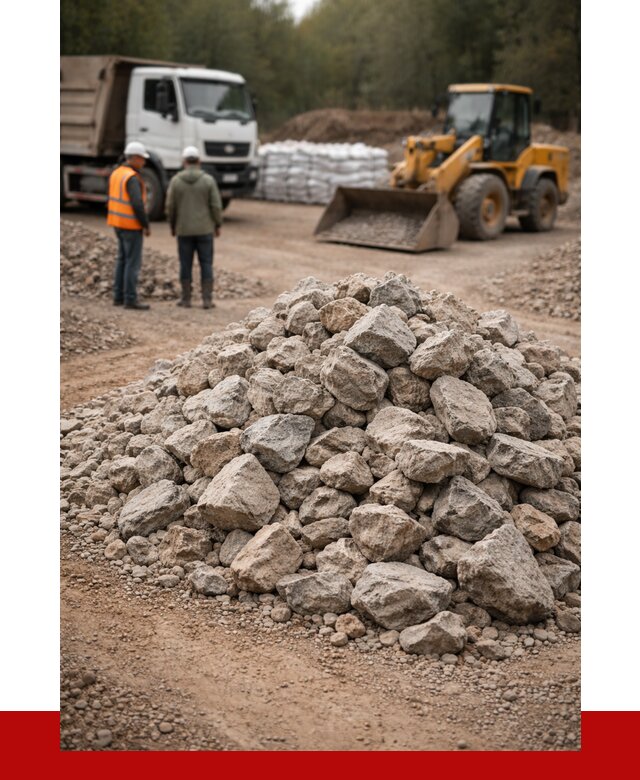 Купить бутовый камень с доставкой в Киселёвске от 2365 р. | ПРОНЕРУДКис