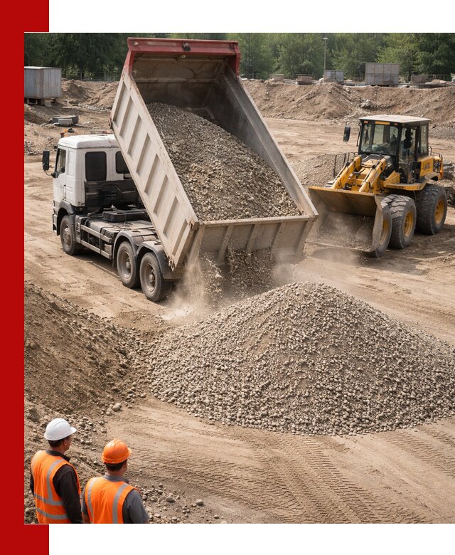 Щебень с песком (ЩГПС С2) с доставкой в Киселёвске