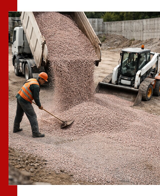 Крошка розовый гранит с доставкой в Киселёвске от производителя