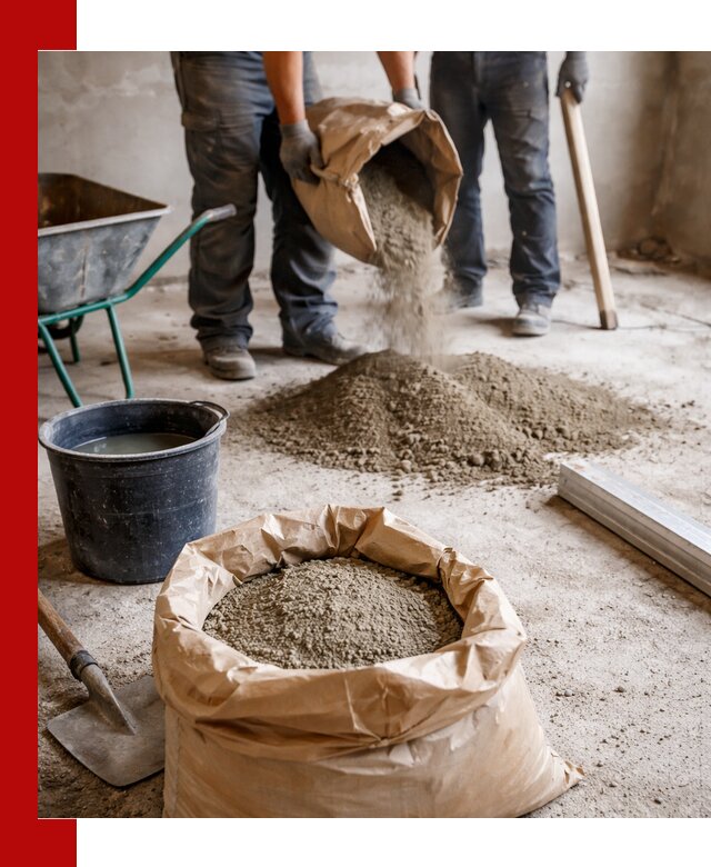 Доставка сухой смеси для стяжки в Киселёвске