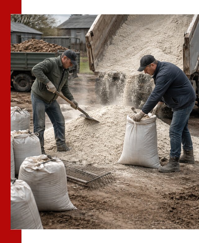 Доставка извести пушонки в Киселёвске оптом и мелким оптом