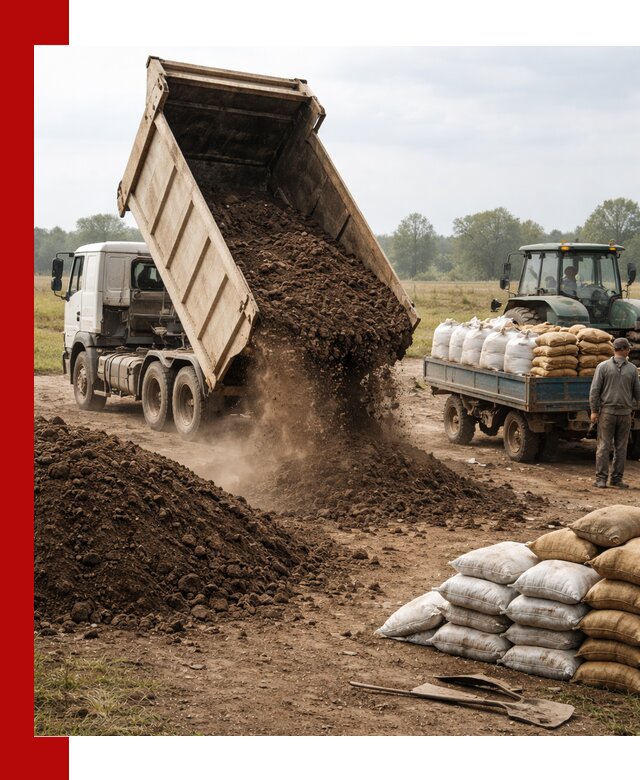 Доставка грунта и удобрений оптом в Киселёвске для сельхоз и строительства
