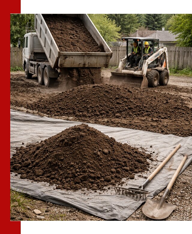 Грунт для отсыпки участка с доставкой в Киселёвске