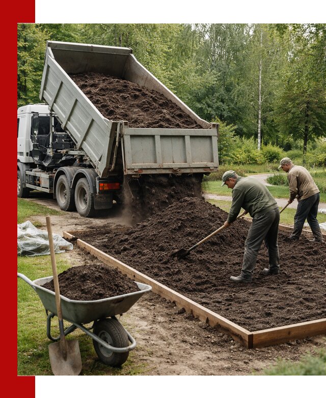 Доставка грунта для озеленения и благоустройства в Киселёвске