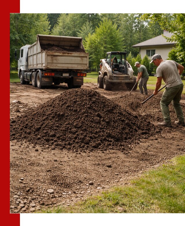 Доставка и укладка грунта для газона в Киселёвске