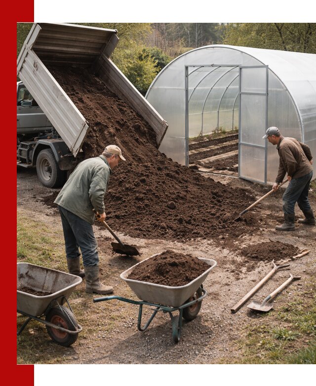 Грунт для теплицы с доставкой в Киселёвске — плодородный субстрат под растения