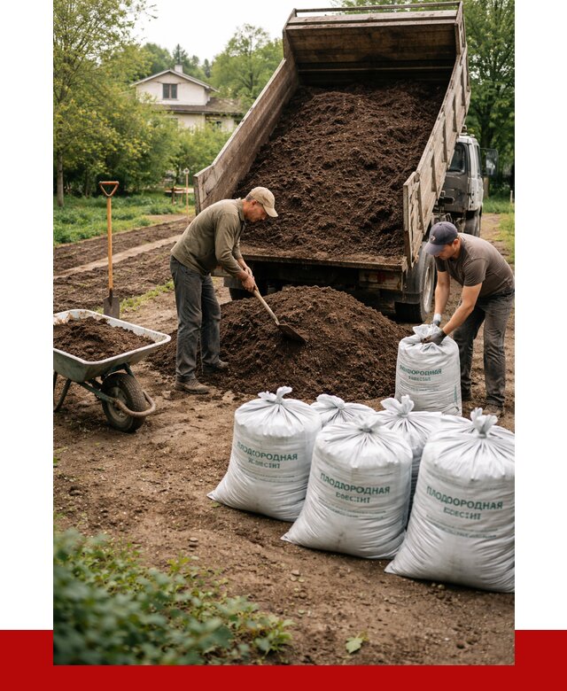 Плодородная смесь в Киселёвске от 4318 р./куб с доставкой | ПРОНЕРУДКис
