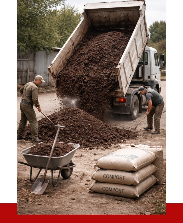 Купить компост в Киселёвске от 4318 р. за куб с доставкой | ПРОНЕРУДКис