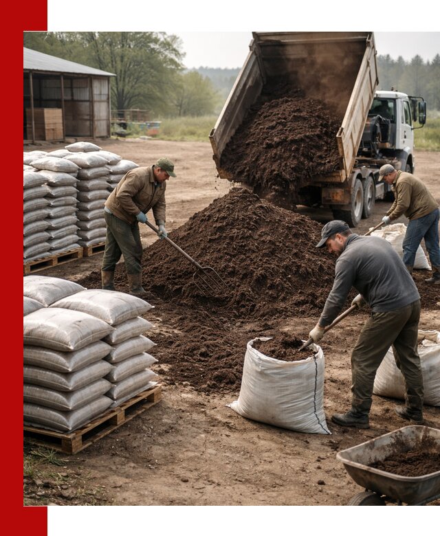 Доставка компоста оптом и в розницу в Киселёвске