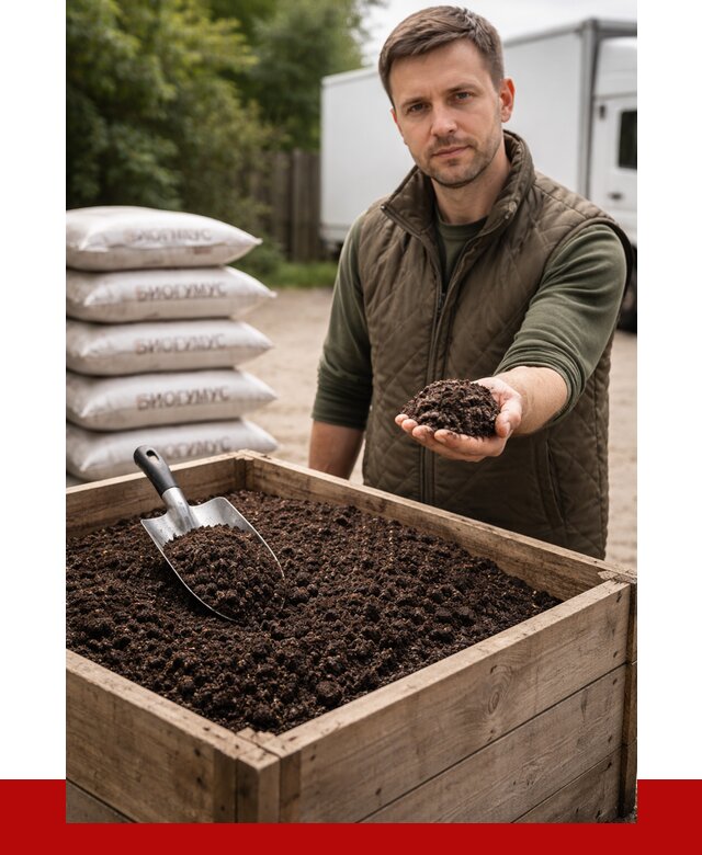 Купить биогумус в Киселёвске с доставкой от 8739 р. за куб | ПРОНЕРУДКис