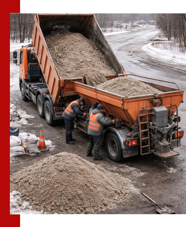 Поставка и вывоз пескосоля в Киселёвске оптом и в розницу