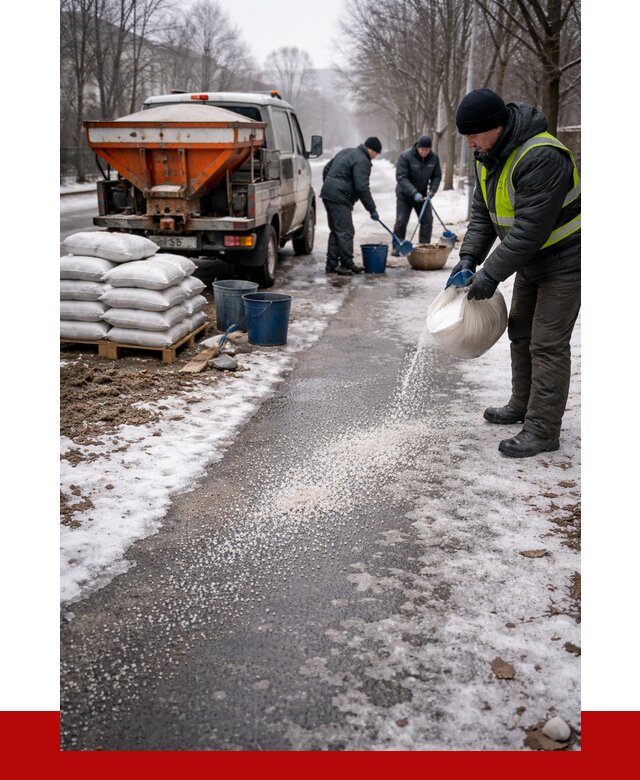 Реагент против гололеда в Киселёвске с доставкой от 4626 р. | ПРОНЕРУДКис