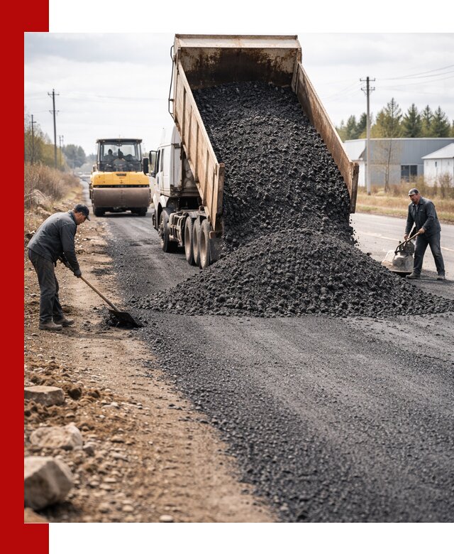 Асфальтовая крошка для дорог в Киселёвске — поставка и доставка